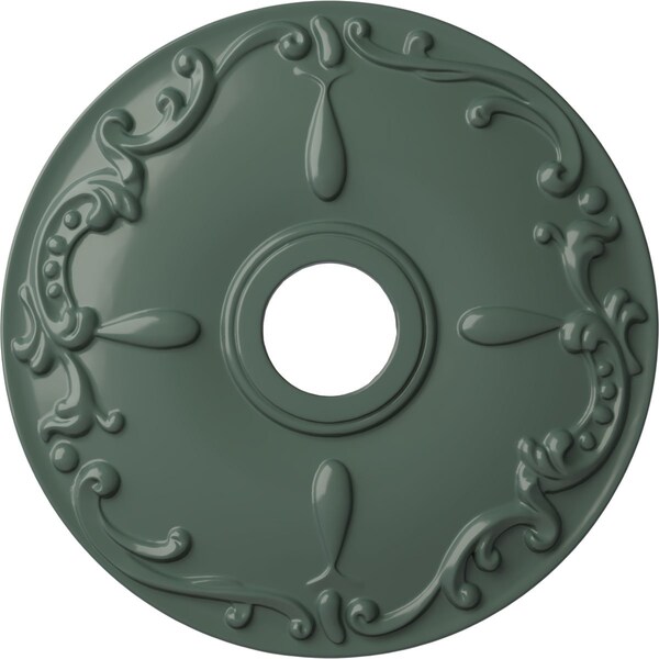Ekena Millwork Kent Ceiling Medallion (Fits Canopies up to 5"), Hnd-Painted Cloud Burst, 18"OD x 3 1/2"ID x 1 1/4"P CM18KECBF - main
